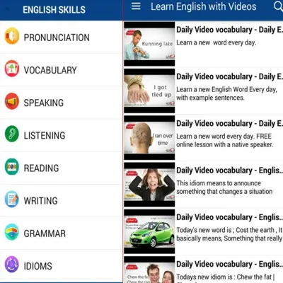 Learn English with Videos android App screenshot 2